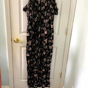 Xhilaration flower jumpsuit large
